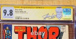 1968 CGC 9.8 Thor #156 Stan Lee Signed SS Autographed. Marvel Highest Graded