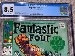 1968 Marvel Fantastic Four #79 CGC 8.5 VF+