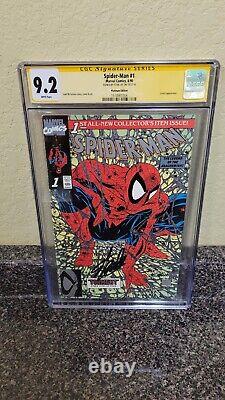 1990 Marvel Comics Spider-man #1 Platinum Edition Signed By Stan Lee Cgc 9.2