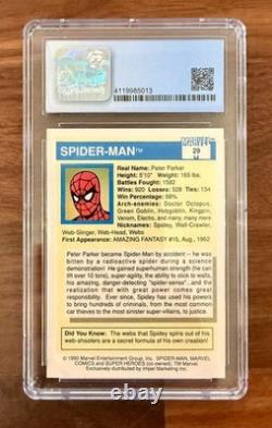 1990 Marvel Universe #29 Spider-man Cgc 9.5 Gem Mint 10