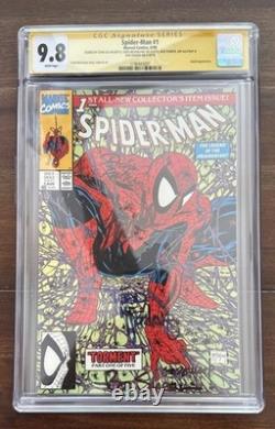 1990 Spider-Man #1 CGC 9.8 Signed 5x Stan Lee-Mcfarlane-Parker-Salicrup-Sharen