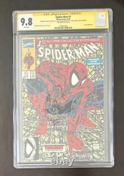 1990 Spider-Man #1 CGC 9.8 Signed 5x Stan Lee-Mcfarlane-Parker-Salicrup-Sharen