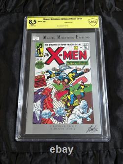 1991 Marvel Milestone Edition X-Men #1 CBCS (? CGC) 8.5 VF+ Stan Lee SIGNED