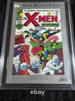1991 Marvel Milestone Edition X-Men #1 CBCS (? CGC) 8.5 VF+ Stan Lee SIGNED