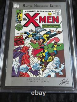 1991 Marvel Milestone Edition X-Men #1 CBCS (? CGC) 8.5 VF+ Stan Lee SIGNED