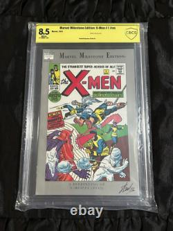 1991 Marvel Milestone Edition X-Men #1 CBCS (? CGC) 8.5 VF+ Stan Lee SIGNED