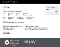 1ST ANNIHILATORS APPEARANCE STAN LEE 1 of 1 Thanos Imperative #1 CGC 9.8 SS NM