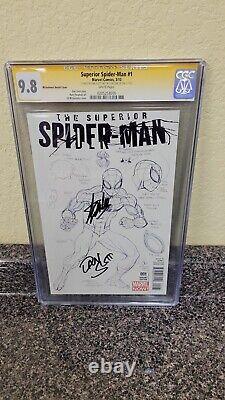 2013 Marvel Comic Superior Spider-man #1 Sketch Sign Dan Slott Stan Lee Cgc 9.8