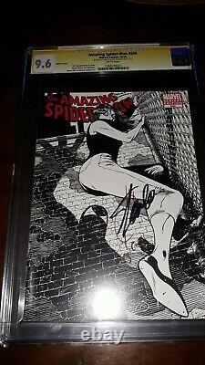 2x Signed CGC SS 9.6 Amazing Spider-Man 640 Stan Lee & Quesada Sketch Variant