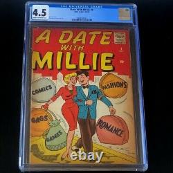 A Date with Millie #1 1959? CGC 4.5? Stan Lee Story! The Model Marvel Atlas