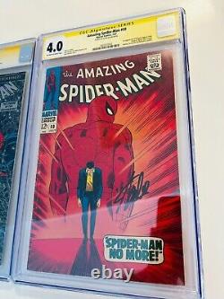 A. Spider-Man #50 and Spider-Man #1 CGC signed by Stan Lee & Todd McFarlane Keys