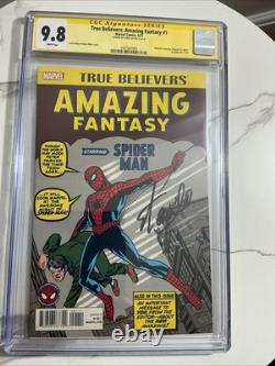 AMAZING FANTASY 1. A. F. 15 True Believers SIGNED STAN LEE CGC 9.8 1st Spiderman