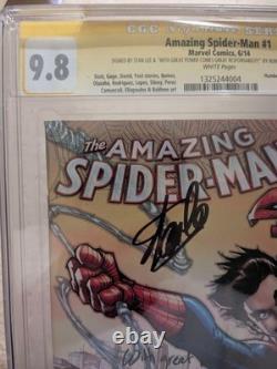 AMAZING SPIDER-MAN #1 CGC 9.8 Signed Stan Lee, Humberto Ramos Inscribed