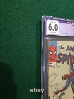 AMAZING SPIDER-MAN 20 CGC 6.0 Slt C-1 1st SCORPION STAN LEE STEVE DITKO