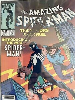 AMAZING SPIDER-MAN #252 CBCS 9.2 WP 1st BLACK COSTUME NEWSSTAND SIGNED STAN LEE