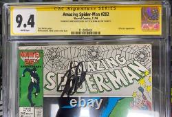 AMAZING SPIDER-MAN #282 CGC 9.4 Stan Lee Jim Shooter Yellow Signature Signed