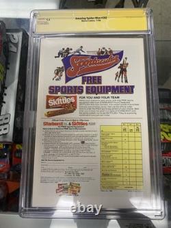 AMAZING SPIDER-MAN #282 CGC 9.4 Stan Lee Jim Shooter Yellow Signature Signed