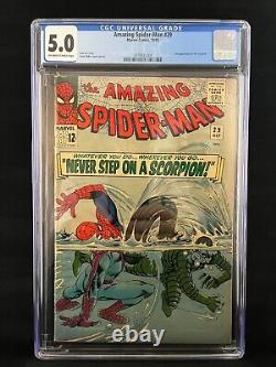 AMAZING SPIDER-MAN #29 (CGC 5.0) 2nd appearance of the Scorpion, 1965