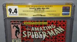 AMAZING SPIDER-MAN #300 Signed x4 Stan Lee, McFarlane, 1st Venom CGC 9.4 NM 1988