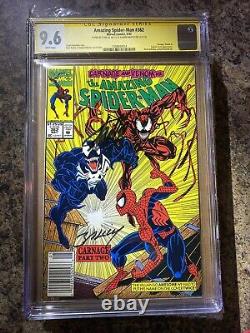 AMAZING SPIDER-MAN #362 CGC 9.6 NEWSSTAND 2x SIGNED STAN LEE and MARK BAGLEY