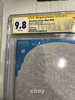 AMAZING SPIDER-MAN 400 CGC 9.8 SS JOHN ROMITA JR Signed & Sketched Die-Cut Cover
