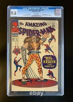 AMAZING SPIDER-MAN #47 CGC 9.6 WHITE PAGES Classic Kraven The Hunter Cover