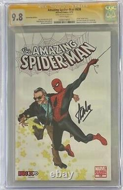 AMAZING SPIDER-MAN #638 2010 CGC SS 9.8 White Pages Fan Expo Signed by Stan Lee
