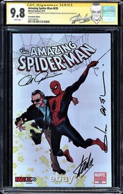 AMAZING SPIDER-MAN #638 CGC 9.8 CONVENTION ED. SS 3X's STAN LEE ++ #1025708050