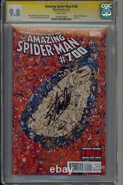 AMAZING SPIDER-MAN #700 Garcin Collage VARIANT Stan Lee SIGNED Marvel CGC 9.8