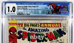 AMAZING SPIDER-MAN ANNUAL #1 CGC 1.0 1st Sinister Six Marvel Comics 1964