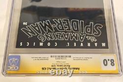 AMAZING SPIDER-MAN? #v2 # 36 CGC 8.0 SS / Signed by STAN LEE 9/11