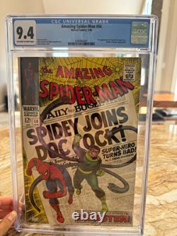 ASM/56 Amazing Spider-Man #56 (1968) CGC 9.4 Doctor Octopus Stan Lee OWW