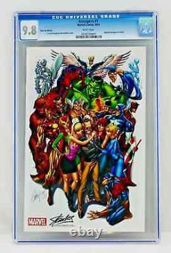 AVENGERS 1 CGC 9.8 STAN LEE EDITION J Scott Campbell White Pages Hulk Spider-Man
