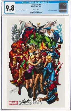 AVENGERS 1 CGC 9.8 STAN LEE EDITION J Scott Campbell White Pages Hulk Spider-Man