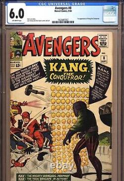 AVENGERS #8 CGC 6.0 1st app. Kang! Stan Lee, Jack Kirby, Marvel Comics 1964