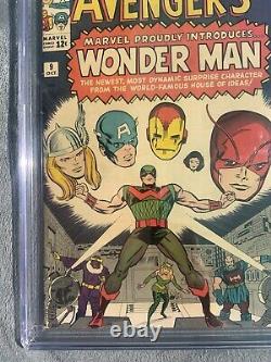 AVENGERS #9 CGC 7.5 1st WONDER MAN STAN LEE JACK KIRBY MARVEL COMICS 1964