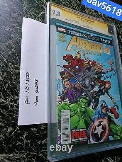 AVENGERS ASSEMBLE #1 CGC 9.8 SS x2 LEE, MARVEL BLACK WIDOW ULTRA RARE, MINT