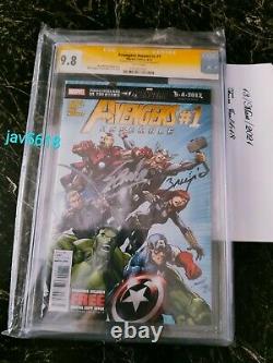 AVENGERS ASSEMBLE #1 CGC 9.8 SS x2 LEE, MARVEL BLACK WIDOW ULTRA RARE, MINT