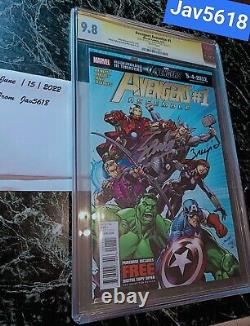 AVENGERS ASSEMBLE #1 CGC 9.8 SS x2 LEE, MARVEL BLACK WIDOW ULTRA RARE, MINT