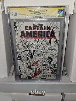 All-New Captain America #1 CGC 2x Signature Autograph STAN LEE J. SCOTT CAMPBELL