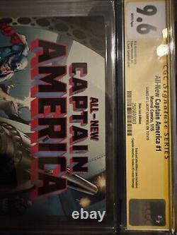 All-new Captain America #1 Cgc Ss 9.6 Scott Campbell Stan Lee Exclusive Variant