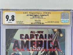 All-new Captain America #1 Cgc Ss 9.8 J Scott Campbell Stan Lee Exclusive Var