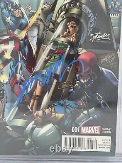 All-new Captain America #1 Cgc Ss 9.8 J Scott Campbell Stan Lee Exclusive Var