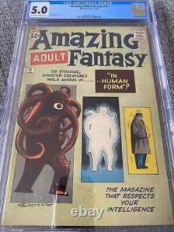 Amazing Adult Fantasy 11? CGC 5.0? 1962? Doctor Octopus Prototype? New Case