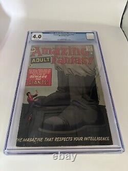 Amazing Adult Fantasy #14 (1962 Marvel) CGC 4.0 Professor X Prototype! Stan Lee