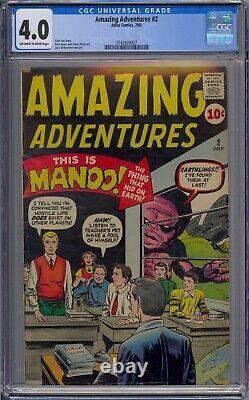 Amazing Adventures #2 Cgc 4.0 Atlas Pre Hero Stan Lee Jack Kirby