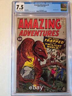 Amazing Adventures # 3 Marvel 1961 Cgc 7.5 Kirby Cover Ditko Art