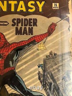 Amazing Fantasy #15 (1962) Cgc 1.5 O/w 1st Spider-man! Movie Opens Dec. 17