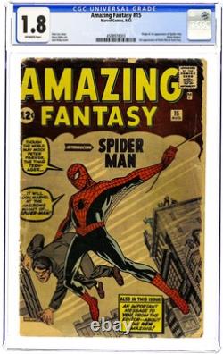 Amazing Fantasy #15 CGC 1.8 1962 4508978003 1st app. Spider-Man