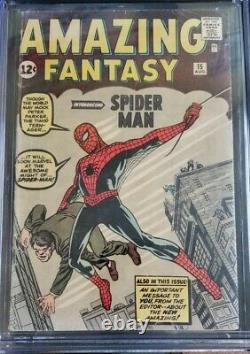 Amazing Fantasy #15- CGC 3.5, 1st Appearance of Spiderman, OFF WHITE TO WHITE